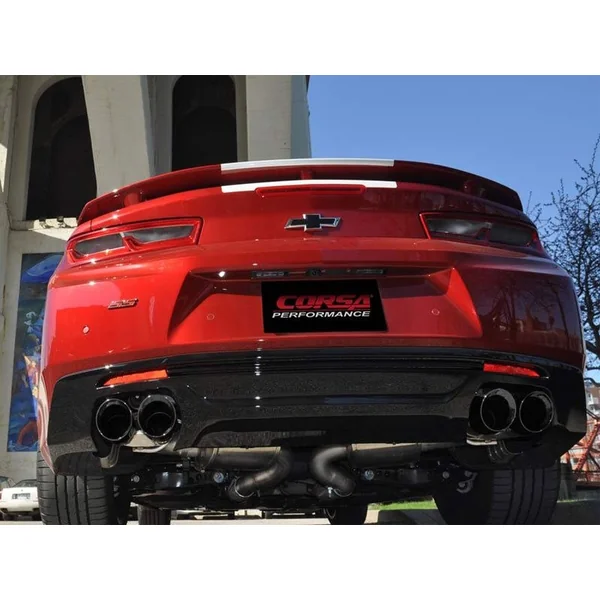 Corsa XTREME Axle-Back Exhaust w/ Quad Tips in Black2016-2024 Camaro SS & ZL1 - Image 3
