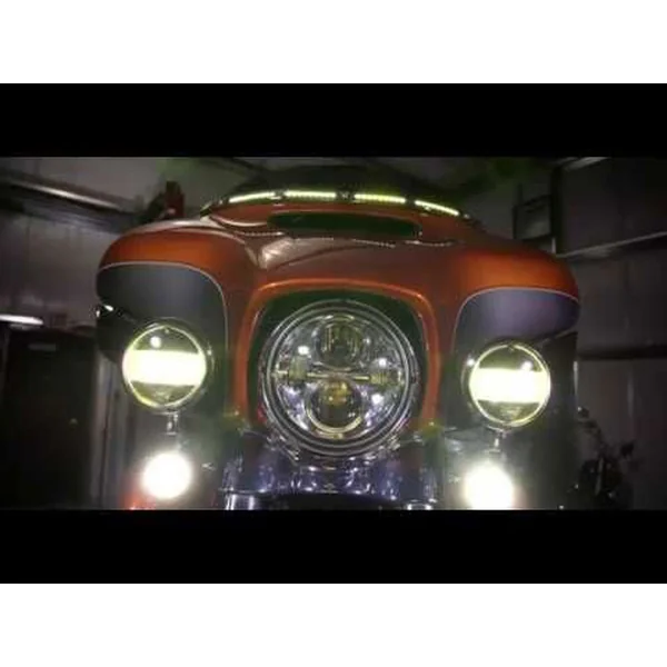 Custom Dynamics 4.5" Probeam LED Passing Lamps for Harley - Chrome - Image 4