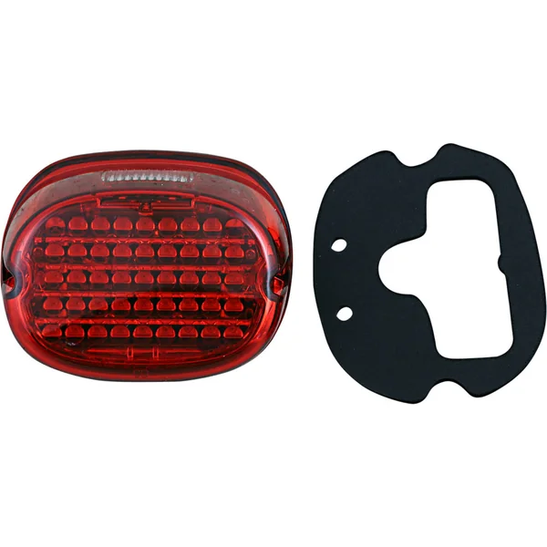 Custom Dynamics Low Profile LED Tail Light for Harley w/ OEM Squareback Taillight - Red - Image 2