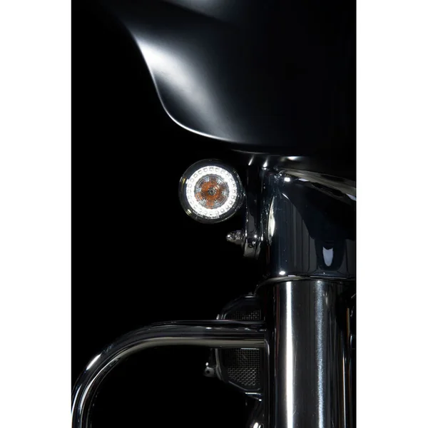 Custom Dynamics Probeam CVO Amber/White Dynamic Ringz with Smoked Lens for Harley - Image 3
