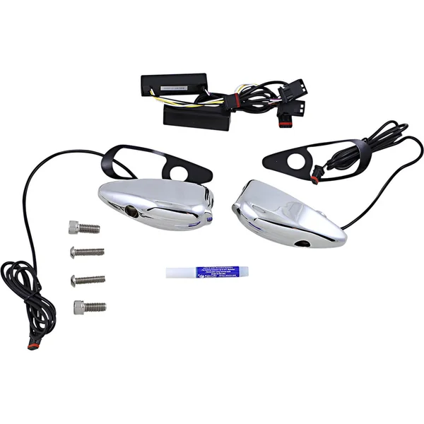 Custom Dynamics Probeam LED Front Turn Signals for Harley Road Glide - Chrome