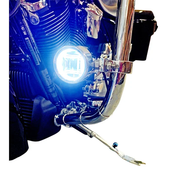 Custom Dynamics Probeam LED Halo Fog Lights for 2010-2013 Harley FLHX/FLTRX - Chrome - Image 2