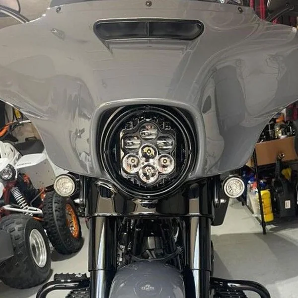 Custom Dynamics Shark Demon Performance LED Headlight for 1994-2023 Harley Street Glide/Road King - Image 2
