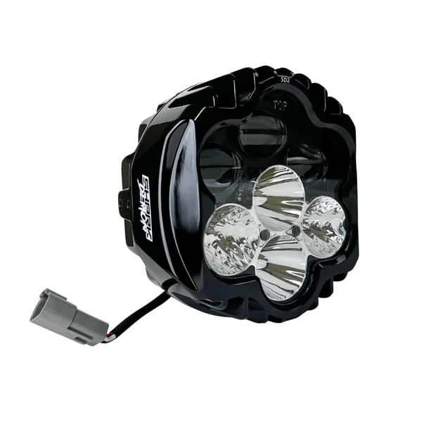 Custom Dynamics Shark Demon Performance LED Headlight for 1994-2023 Harley Street Glide/Road King - Image 3