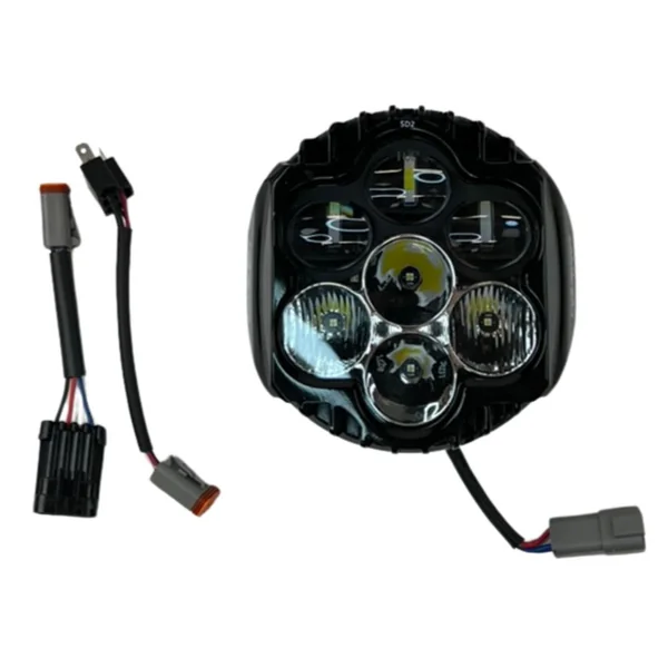 Custom Dynamics Shark Demon Performance LED Headlight for 1994-2023 Harley Street Glide/Road King - Image 4