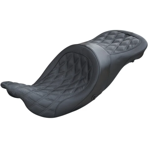 Danny Gray Airhawk Longhaul 2-Up XL Seat for 2008-2023 Harley Touring - Diamond Stitch