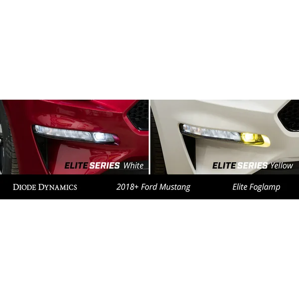Diode Dynamics Elite Series Combination Fog Lamps, Yellow2018-2023 Ford Mustang - Image 2