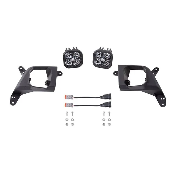 Diode Dynamics SS3 Type SV2 Max Fog Light Kit, White SAE/DOT Fog2019-2021 Silverado 1500 - Image 2