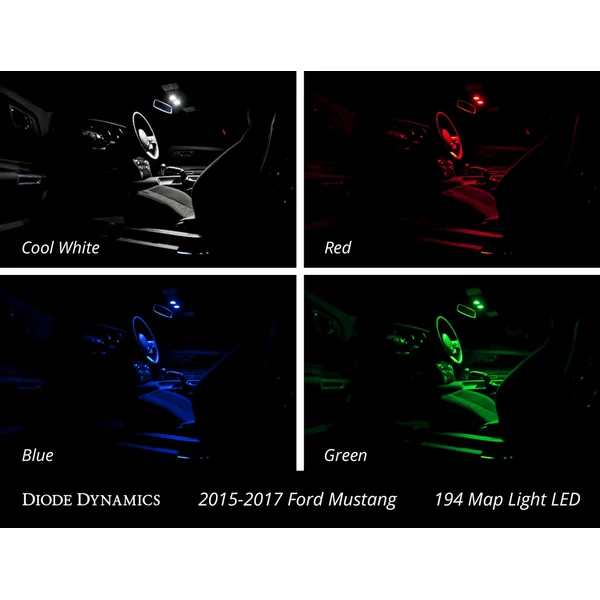 Diode Dynamics Stage 2 Interior LED Light Kit, Cool White2015-2017 Ford Mustang - Image 2
