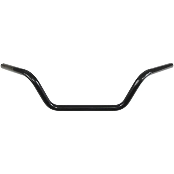 Drag Specialties 1" Buckhorn Low Handlebars TBW - Gloss Black