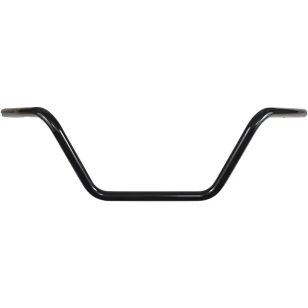 Drag Specialties 1" Buckhorn Medium Handlebars TBW - Gloss Black