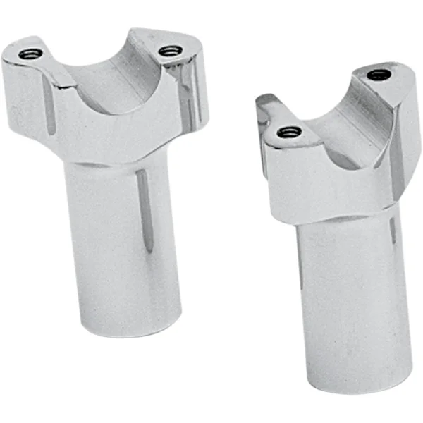 Drag Specialties 3" Straight Buffalo Handlebar Risers - Chrome