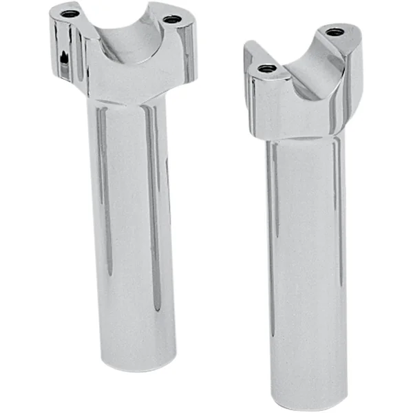 Drag Specialties 6" Straight Buffalo Handlebar Risers - Chrome