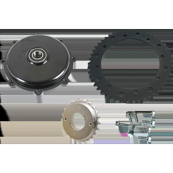 Drag Specialties Black 530 Chain Drive Conversion Sprocket Kit for 2009-2016 Harley FLHX/FLHT/FLHR/FLTR Touring Models with Cush Drive (24 Tooth Front / 51 Tooth Rear)