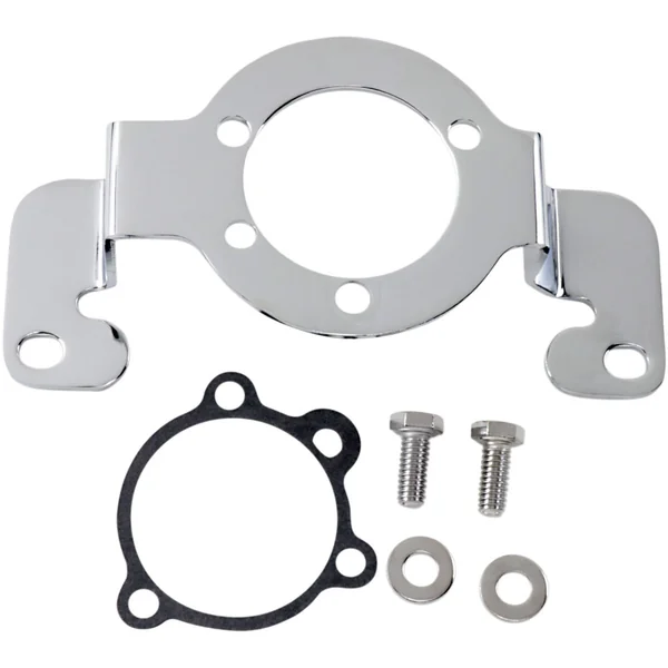 Drag Specialties Chrome Air Cleaner Support Bracket for 1984-1989 Harley Twin Cam Butterfly Carb