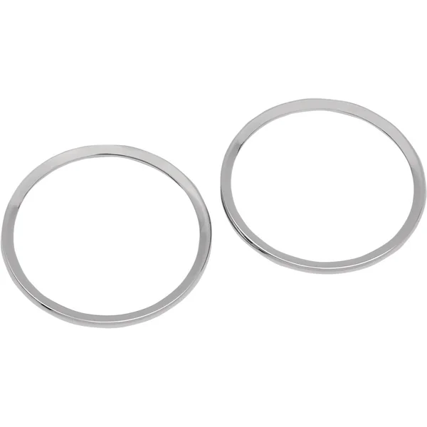 Drag Specialties Chrome Speaker Bezels for 1996-2013 Harley Touring