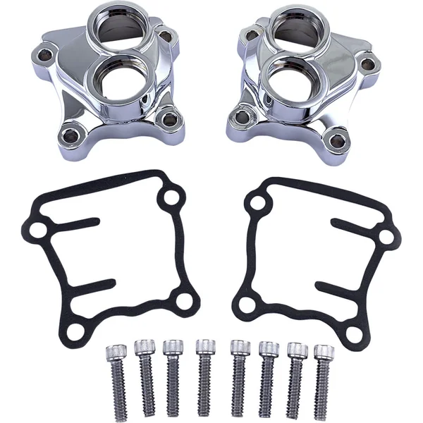 Drag Specialties Chrome Tappet Block Covers 1999-2017 Harley Twin Cam