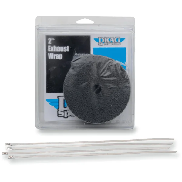 Drag Specialties Exhaust Heat Wrap Kit - 2" Black - Image 2