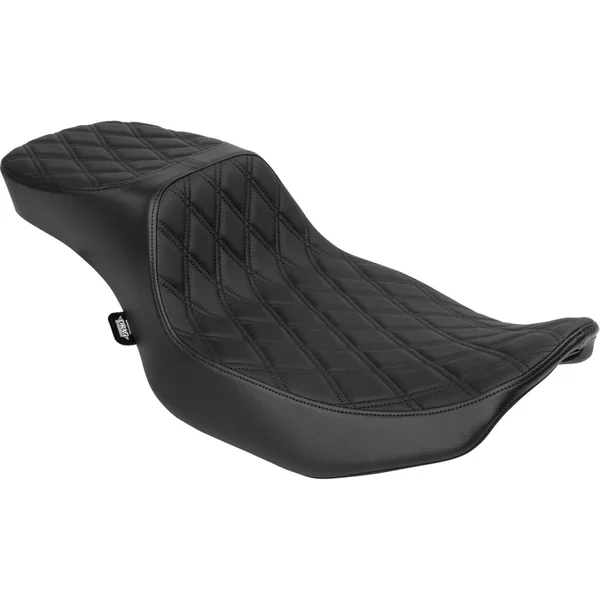 Drag Specialties Extended Reach Predator III 2-Up Seat for 2024 Harley Touring* - Double Diamond