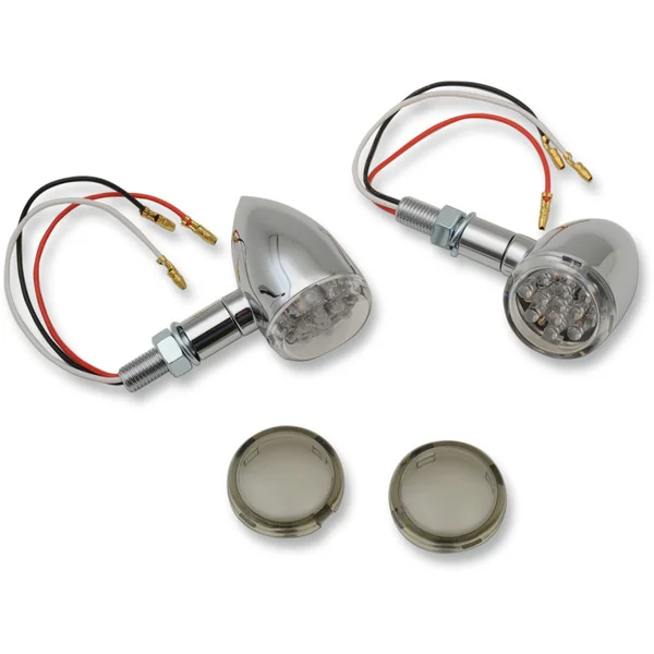 Drag Specialties LED Mini Deuce Marker Lights - Chrome - Image 2