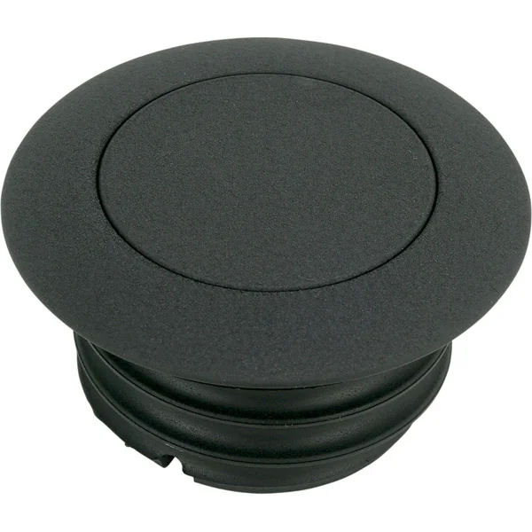 Drag Specialties Non-Vented Pop-Up Gas Cap for 1996-2020 Harley - Wrinkle Black - Image 2