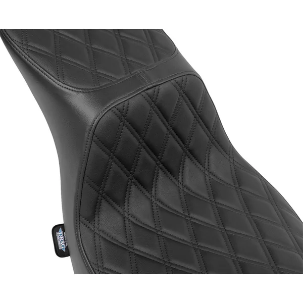 Drag Specialties Performance Predator 2-Up Seat for 2018-2024 Harley Softail FXLR/​FXLRST/FLSB - Double Diamond - Image 2