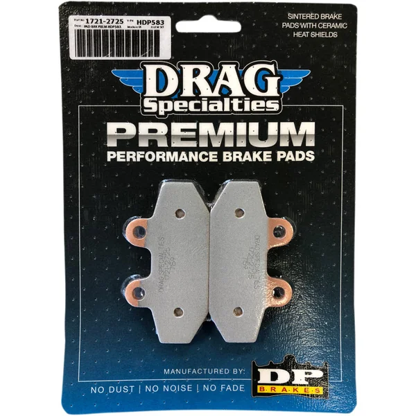 Drag Specialties Premium Sintered Metal Rear Brake Pads for 2018-2019 Harley Softail - Repl. OEM #41300197