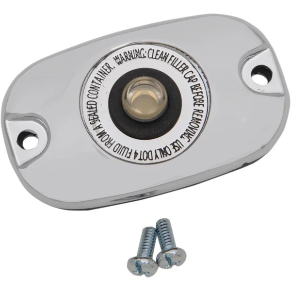 Drag Specialties Rear Brake Master Cylinder Cover for Harley Softail & Dyna