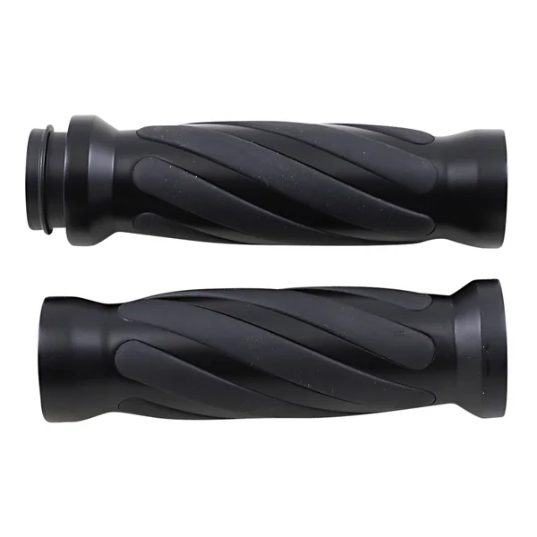 Drag Specialties Rubber Insert Grips for Harley Electronic Throttle