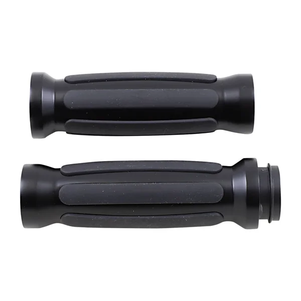 Drag Specialties Rubber Insert Grips for Harley Electronic Throttle - Image 2