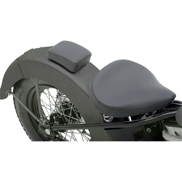 Drag Specialties Short Rear Seat for 1982-2003 Harley Sportster - Smooth - Image 2