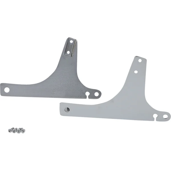 Drag Specialties Sissy Bar Side Plates for 1996-2005 Harley FXD - Chrome