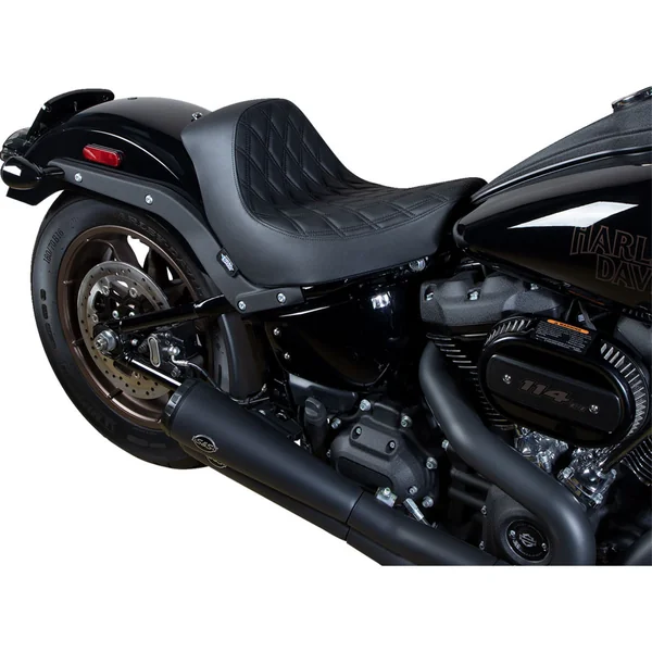 Drag Specialties Solo Seat for 2018-2024 Harley Softail FXLR/​FXLRST/FLSB - Double Diamond - Image 4