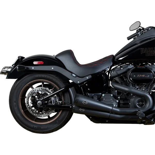 Drag Specialties Solo Seat for 2018-2024 Harley Softail FXLR/FXLRST/FLSB - Red Double Diamond - Image 3