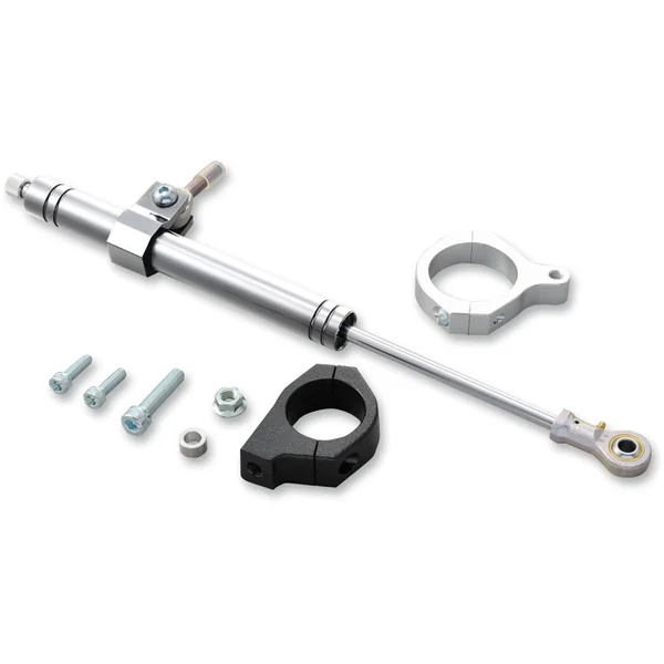 Drag Specialties Steering Damper Kit for 2006-2017 Harley Dyna - Silver