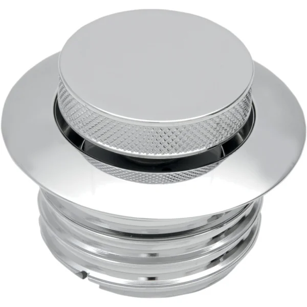 Drag Specialties Vented Pop-Up Gas Cap for 1996-2023 Harley - Chrome - Image 3
