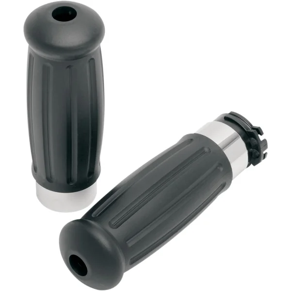 Drag Specialties Vintage Style Grips for Harley Dual Cable - Image 2
