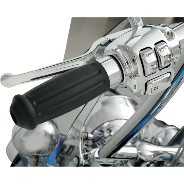 Drag Specialties Vintage Style Grips for Harley Electronic Throttle - Image 2