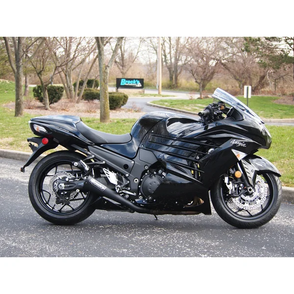 Dual Alien Head Slip-On System Black ZX-14R (12-25)