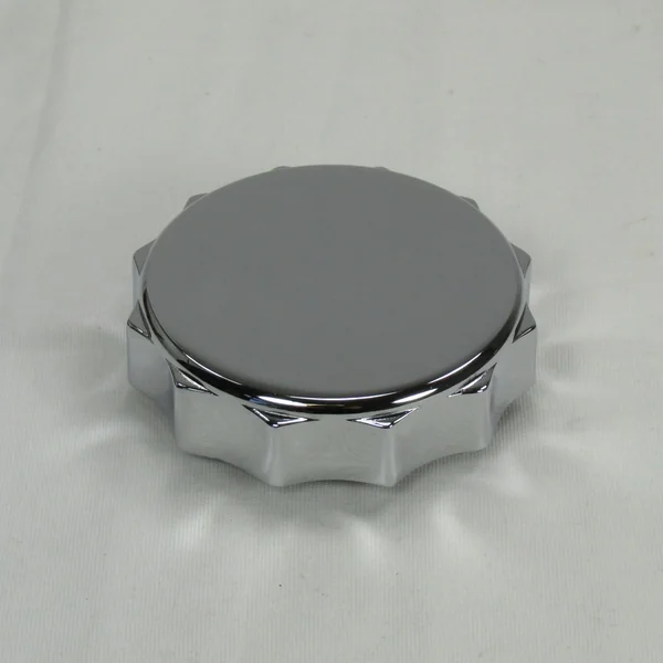 Early "CAM" Bayonet style Gas Cap for 1936 - 1982 FL FX XL Harley, Chrome, Vented Motorcycle Gas Tank Cap - Scallop Style - Chopper Bobber Cafe Racer