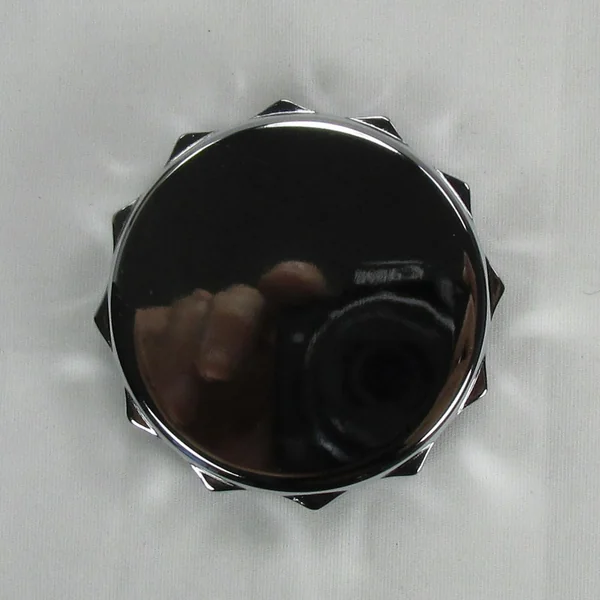 Early "CAM" Bayonet style Gas Cap for 1936 - 1982 FL FX XL Harley, Chrome, Vented Motorcycle Gas Tank Cap - Scallop Style - Chopper Bobber Cafe Racer - Image 3