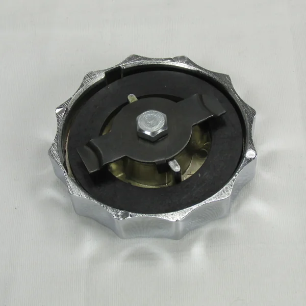 Early "CAM" Bayonet style Gas Cap for 1936 - 1982 FL FX XL Harley, Chrome, Vented Motorcycle Gas Tank Cap - Scallop Style - Chopper Bobber Cafe Racer - Image 4