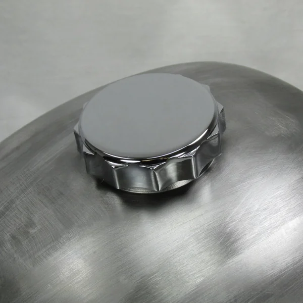 Early "CAM" Bayonet style Gas Cap for 1936 - 1982 FL FX XL Harley, Chrome, Vented Motorcycle Gas Tank Cap - Scallop Style - Chopper Bobber Cafe Racer - Image 6