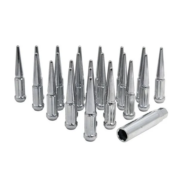 Factory Reproductions Spline Spike Lug Nuts, 14mm x 1.5, Chrome2014-2026 Silverado & GMC Sierra 1500