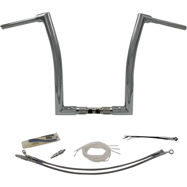 Fat Baggers 1-1/2" Flat Top EZ Install 14" Handlebar Kit for 2015-2020 Harley Road Glide - Chrome