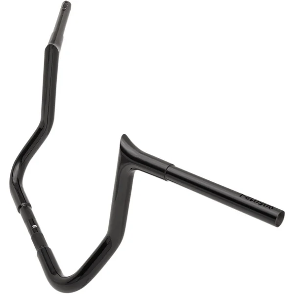 Fat Baggers 1-1/4" EZ Install Pointed Top 12" Handlebars for 1986-2019 Harley Touring - Black - Image 2