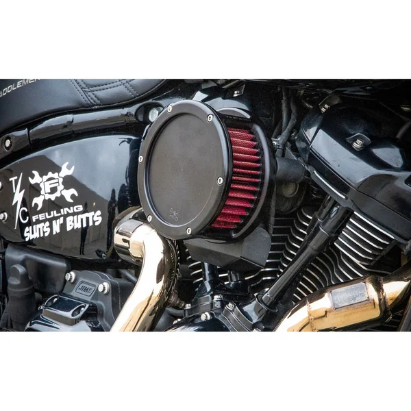 Feuling BA Air Cleaner Kit for 2017-2023 Harley M8 - Solid Black Cover - Image 3