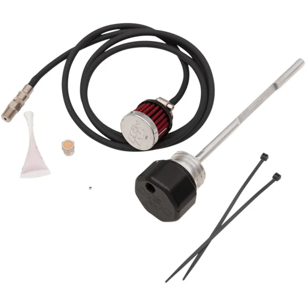 Feuling Vented Dipstick for 2017-2023 Harley Touring - Black