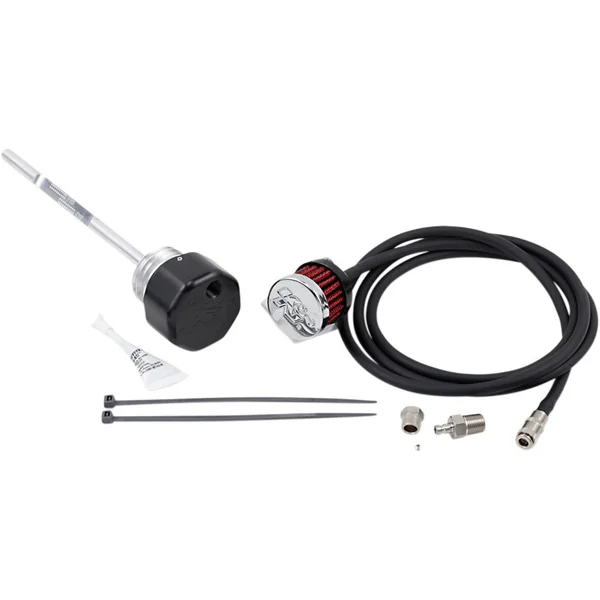 Feuling Vented Dipstick for 2017-2023 Harley Touring - Black - Image 2