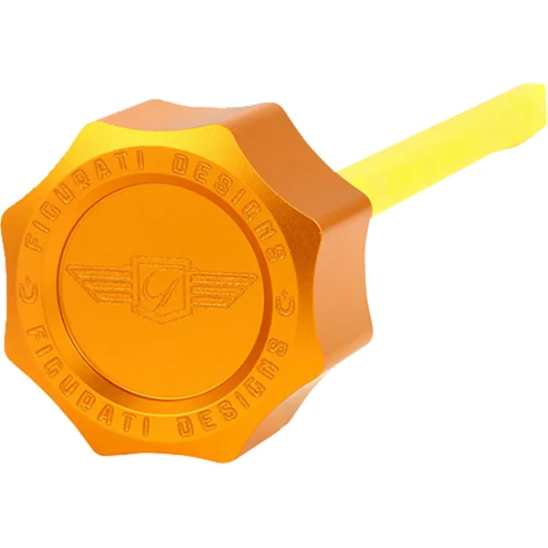 Figurati Curved Magnetic Performance Oil Dipstick for 2017-2026 Harley Touring - Gold